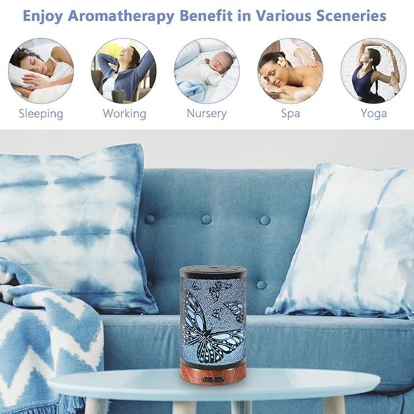 Butterfly LED Essential Oil Diffuser - Picture 6 of 6